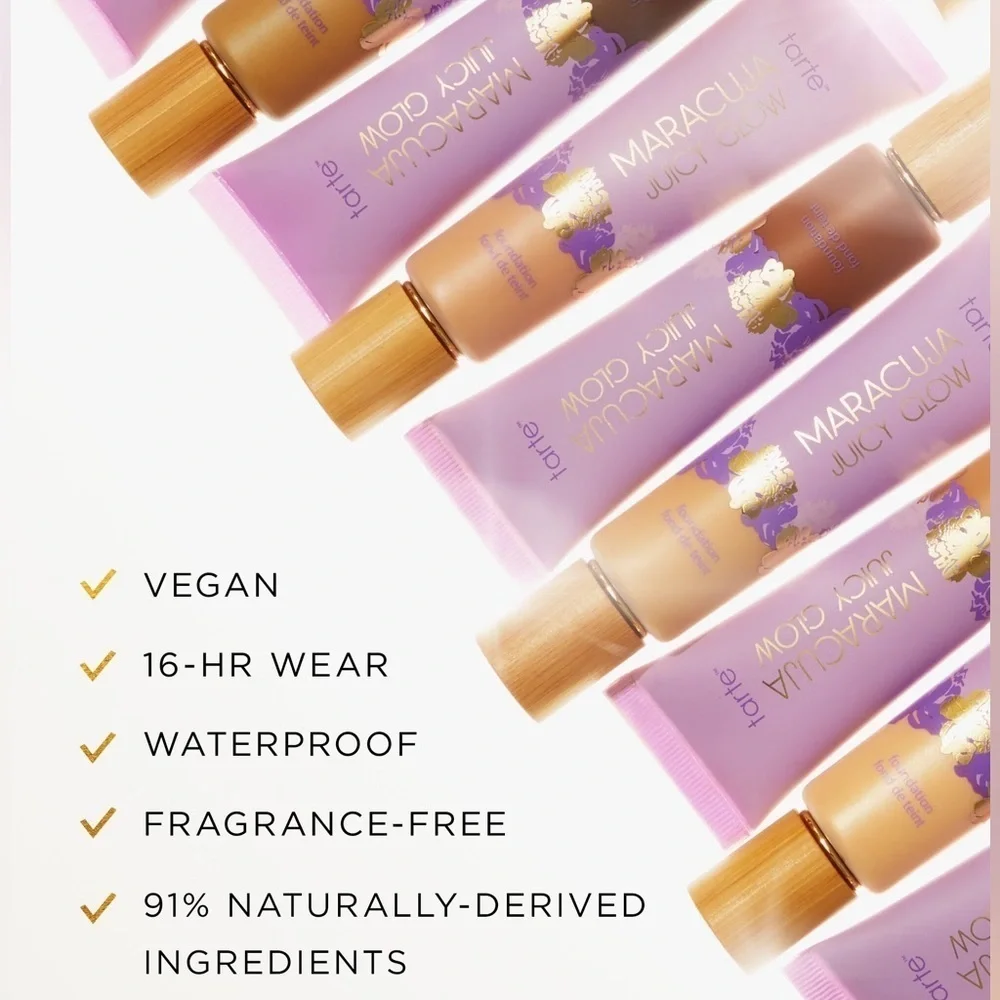 TARTE Maracuja Juicy Glow Foundation 16B Fair-Light Beige FULL SIZE NIB